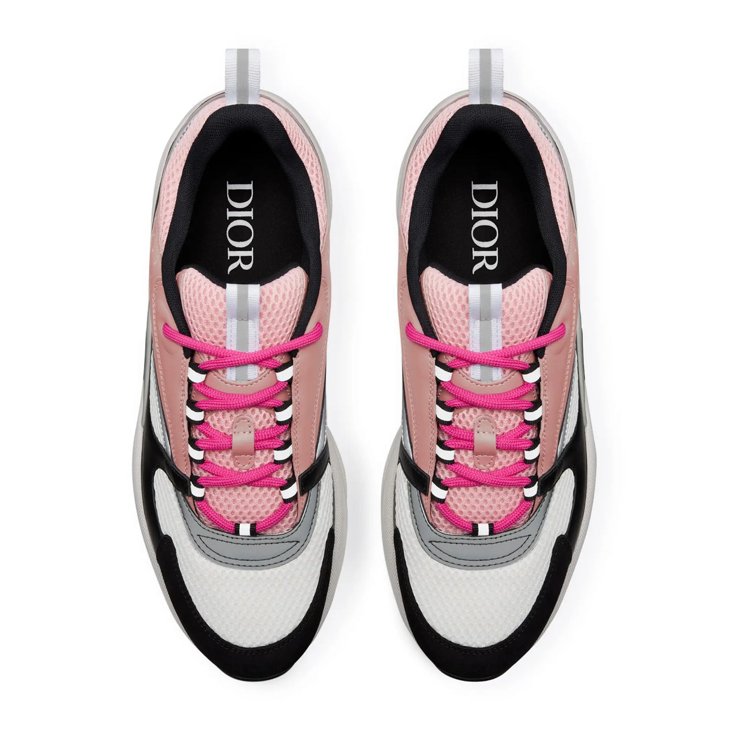 Dior B22 Pink White Black Calfskin Trainer